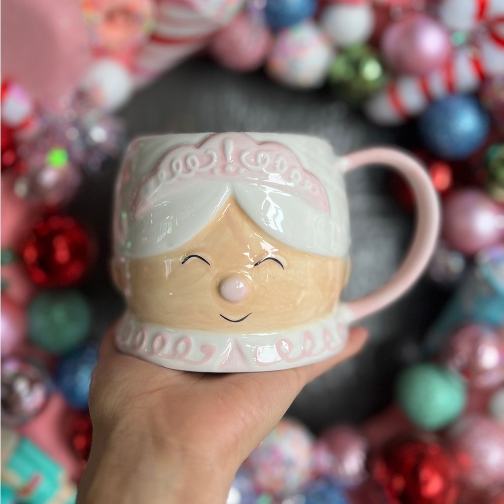 LAST FEW✨NEW🎄At Home 2024 Pink Christmas Mrs Claus Mug🩷 - Picture 8 of 8